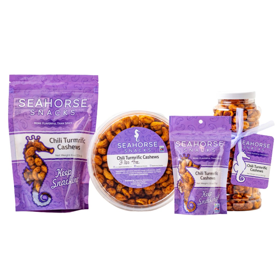 Chili Turmrific Cashews– Seahorse Snacks